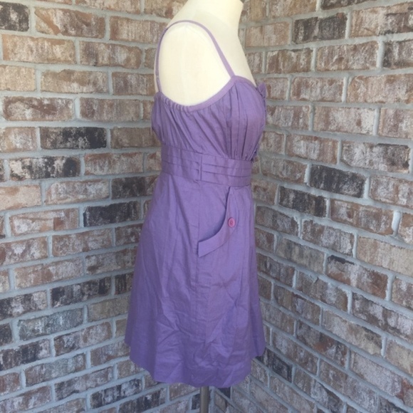 BCBGeneration Spaghetti Strap Pleated Dress 8 - Picture 7 of 8